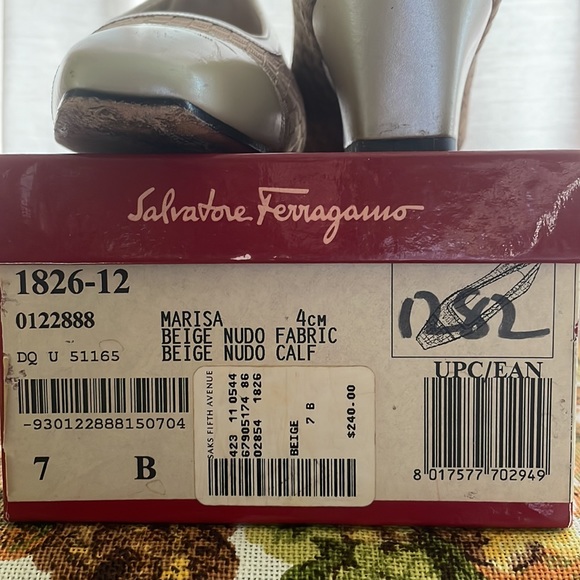 Salvatore Ferragamo Vintage Pumps MARISA CALF Basket Weave Size 7B - Picture 11 of 11